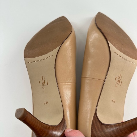 Cole Haan womens heels size 8 tan leather pointy toe stilettos - Picture 7 of 13